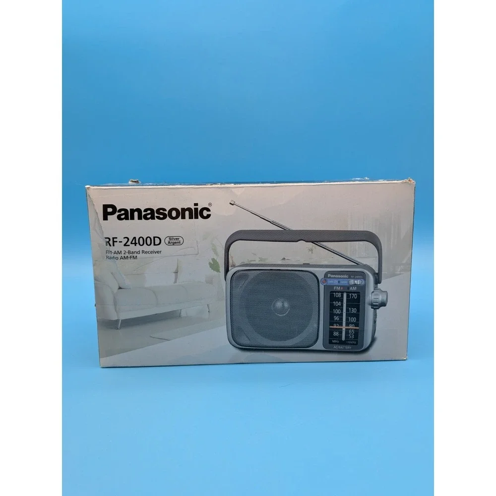 Panasonic RF-2400D AM/FM AC/DC Portable Radio w Original Box, Instructions, Cord - Picture 15 of 16